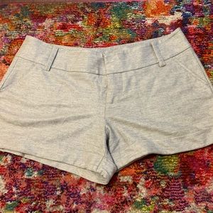 Alice + Olivia grey sparkle shorts size 12